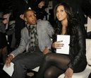Beyonce Knowles (R) and her companion 
Jay-Z pose for photographers before the start of the Emporio Armani's 
Fall/Winter 2008/09 men's collections during Milan Fashion Week January 
13, 2008. (Alessandro Garofalo/Reuters)
