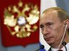 Russian President Vladimir Putin looks on, as U.S. President 
George Bush speaks, during their joint press conference, in Sochi, 
Russia, Sunday, April 6, 2008. With time running out on an often testy 
seven-year relationship, U.S. President George W. Bush and Russian 
President Vladimir Putin are taking on a lot of unfinished business in 
their final leader-to-leader meetings Sunday. (AP Photo/Gerald Herbert)