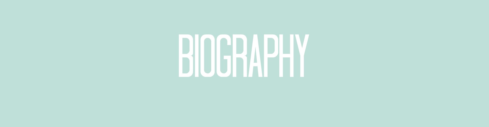 Biography page banner